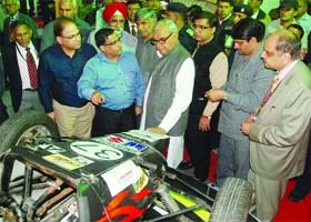 FAIR ENQUIRIES: Haryana Chief Minister Bhupinder Singh Hooda visits Haryana pavilion during the ongoing India International Trade Fair at Pragati Maidan in New Delhi on Saturday