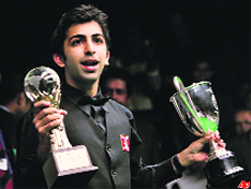 Pankaj Advani (top) is the only Asian to have won both the billiards and snooker world crowns