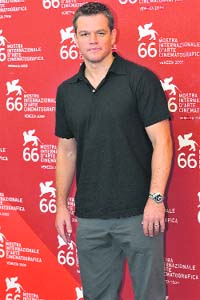 Father figure: Matt Damon
