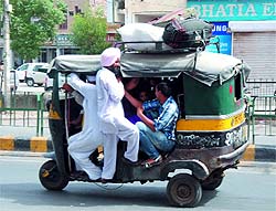 Auto-rickshaws have become a source of air pollution in the city