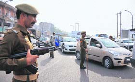 Security beefed up in Jammu following the hanging of Ajmal Kasab on Wednesday