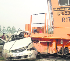 A view of the accident site