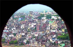 A view of residential areas mushrooming in Jammu