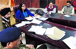 DDC Nirmal Sharma chairs a meeting of the Executive Officers of Municipal Committees, PCB, in Reasi on Wednesday