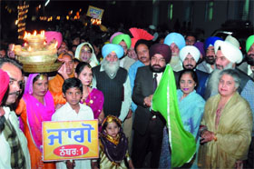District and Sessions Judge Jaspal Singh flags off a Jago rally at Jaipalgarh village on the inaugural day of the Virasat Mela in Bathinda on Thursday. Other judicial officials also grace the occasion.