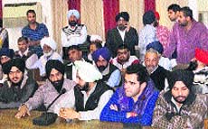 People at the auction venue held by the transport department in Ludhiana on Friday. photo: inderjeet verma