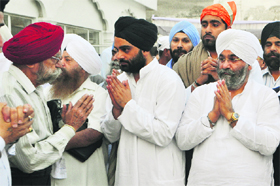 Manpreet Monty Singh Chadha at a joint bhog ceremony of his father and uncle.
