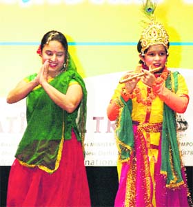 Special children perform at the Red Cross Bhawan during a programme Badhte Kadam in Jalandhar on Saturday