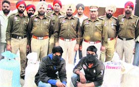 The accused in the police custody at the Sudhar police station on Saturday.