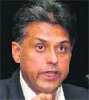 Manish Tewari in Chandigarh on Saturday.