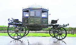 The carriage on auction.