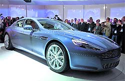 The Aston Martin Rapide, a 4-door, high-performance sport saloon that British luxury marque introduced at the Frankfurt Motor Show in 2010, competes with the Maserati Quattroporte, Mercedes CLS and Porsche Panamera