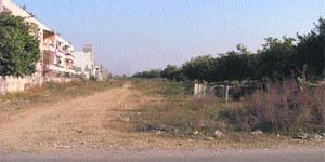 The site where the Municipal Corporation will be holding the auction of 30 SCOs in Ludhiana on Sunday. 