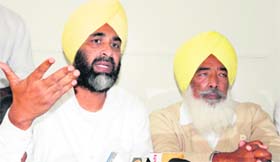 People's Party of Punjab president Manpreet Badal in Amritsar on Sunday.