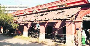 A building that will be demolished in the District Courts Complex in Amritsar. 