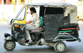 Auto-rickshaw drivers are fleecing the passengers at their will.