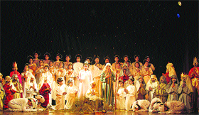 Christmas nativity celebration at Auckland House School in Shimla on Tuesday.