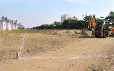 The site where the SCOs will come up in Ludhiana. 
