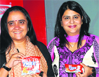(L- R) Anuradha Narsimhan, category director Britannia Industries Ltd and Pallavi Jassal, consultant- nutritionist at the launch.