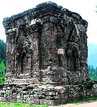 The Sharda Devi temple at Muzaffarabad in Pakistan-occupied Kashmir