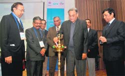 Chief Minister Vijay Bahuguna inaugurates a seminar in Dehradun on Friday.