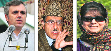 Omar Abdullah, Saifuddin Soz, Mehbooba Mufti
