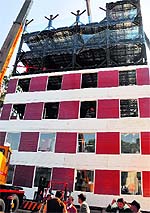 Around 200 engineers, supervisors and labourers are working round the clock to complete construction of INSTACON, a 10-storey building in Mohali