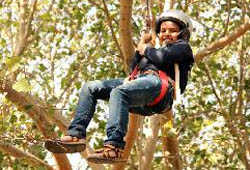 An enthusiast savours the thrill of adventure sports in the city.