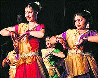 Students of DAV Public School during the annual day function in Jalandhar