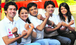 (L-R) Arunesh Modgil, Aishna Jaswal, Harit Kumar, Sandeep Dhiman and Akansha Sharma