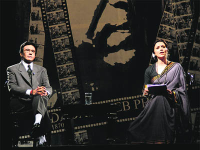 Mohammad Ali Baig and Lillete Dubey present a dramatic reading as a tribute to Dadasaheb Phalke, the father of Indian cinema