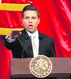 Enrique Pena Nieto takes oath as Mexico's new President.  AP/PTI