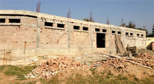 The construction of the Suvidha Centre in Muktsar has been held up due to lack of funds. 