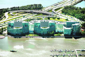 A view of the Nokia world headquarters in Keilaniemi, Espoo, near Helsinki