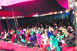 Differently abled children at a function held on World Disability Day in Handwara on Monday. Photo by writer 