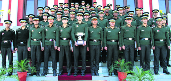 Gentlemen cadets from foreign countries at the IMA Khetarpal Auditorium in Dehradun. Tribune photo: Vinod Pundir