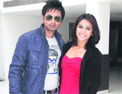 Actors Bhoop Yaduvanshi and Madhurima Tulifor the promotion of their upcoming film Cigarette ki tarahin Jalandhar on Thursday.