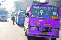 The transporters had been demanding a 30 per cent hike in fares since 2010 and had gone on a one-day statewide strike recently. Tribune photo: Anand Sharma
