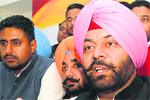 Vikramjit Chaudhary, state Youth Congress chief, at Chandigarh on Thursday.