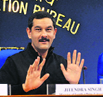 Minister of Youth Affairs and Sports Jitendra Singh in New Delhi on Friday