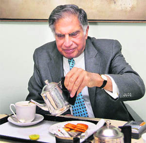 Ratan Tata during an interview with PTI in Mumbai. 