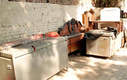 Dowry material lying at the womens police station in Bathinda. These are usually released after the courts intervention in the matter. Tribune photo: Pawan Sharma