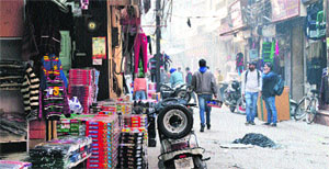 A fatal mishap can take place in narrow lanes on Rai Bahadur Road in Ludhiana. 