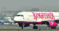 A grounded Kingfisher plane at Mumbai airport