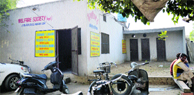 The community centre at the J-Block of Bhai Randhir Singh Nagar in Ludhiana.