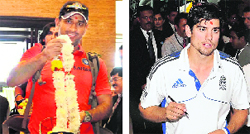 India skipper MS Dhoni (L) and England captain Alastair Cook have everything to play for in the final Test.  PTI