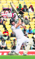 Kevin Pietersen in full flow on Thursday.