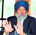 Balaur Singh, director, Punjab Energy Development Agency, at a press conference in Amritsar on Friday