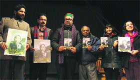 Writer Prajwal Parajuly at the release of the book The Gurkhas Daughter at the Gaiety Theatre in Shimla on Sunday.