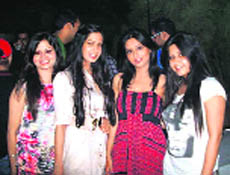 (Second from right) Neha Grover with her friends